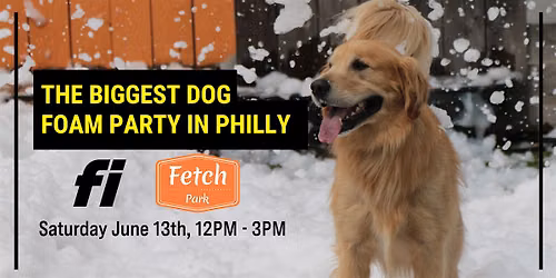 THE BIGGEST DOG FOAM PARTY IN PHILLY - FREE DOG MEETUP