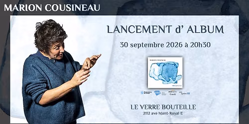 Marion Cousineau : Lancement d'album - Pr\u00e9sences