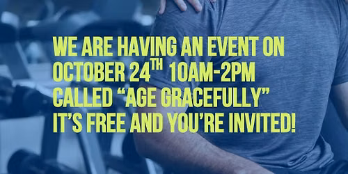 AGE GRACEFULLY- Assisted Stretching & Mobility  Event