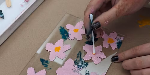 Botanical Bookmark Monoprinting