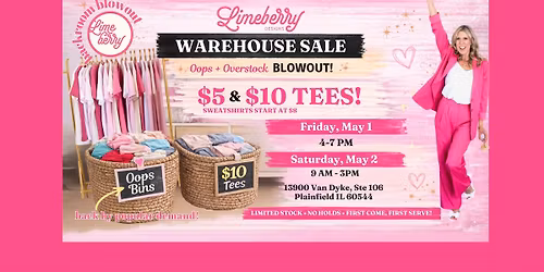 Limeberry Warehouse Sale: Oops + Overstock Blowout