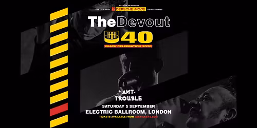 THE DEVOUT - Depeche Mode Tribute Act + Ant Trouble - ELECTRIC BALLROON, CAMDEN 