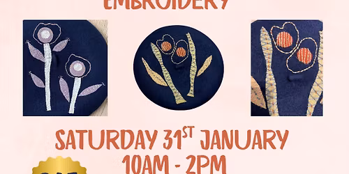 Workshop Wool Felt Applique & Embroidery