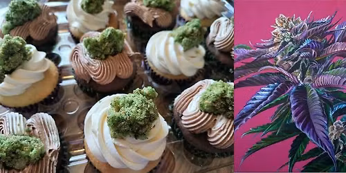 Puff & Paint with Amy: Cup Cake & Canvas 420 Party