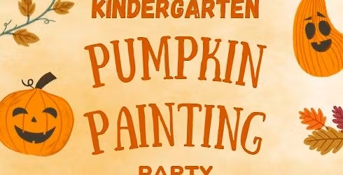 Kindergarten Pumpkin Painting