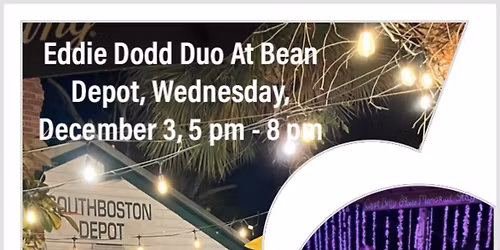 Eddie Dodd Duo At Bean Depot, Bluegrass Wednesday