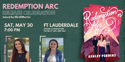 Redemption Arc Release Celebration with author Ashley Perkins