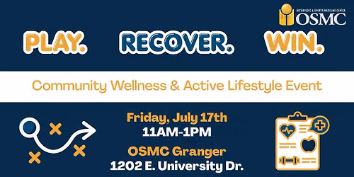 PLAY. RECOVER. WIN. A Community Wellness & Active Lifestyle Event