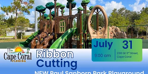 Paul Sanborn Park Playground Ribbon Cutting