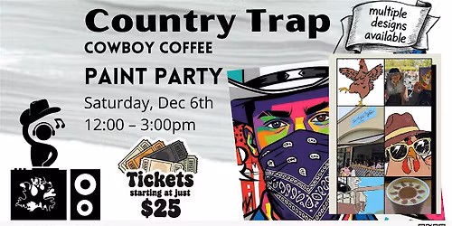 Country Trap Music Paint Party