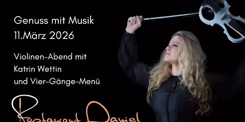 Genuss mit Musik - Katrin Wettin + 4 G\u00e4nge Men\u00fc