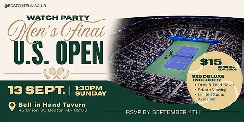 U.S. Open Men's Final Watch Party