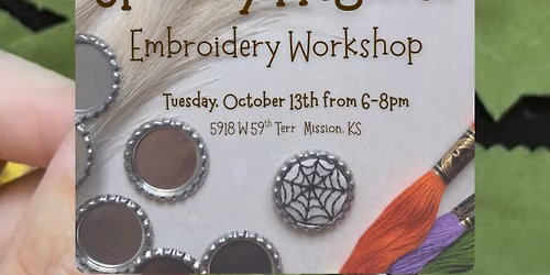 Embroider Spooky Magnets