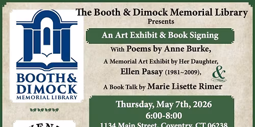 Author's Talk and Memorial Art Exhibit with Poetry