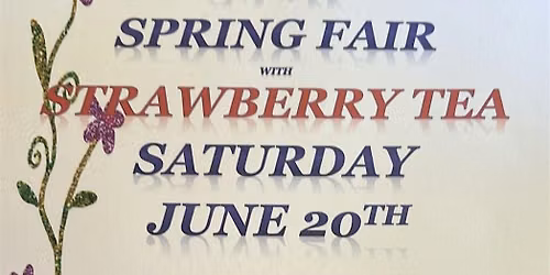 Spring Tea and Sale