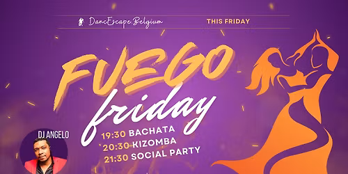 Fuego Friday, after class social met Dj Angelo en Dj Jo @ Malpertuus.