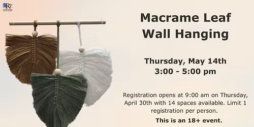 Macrame Leaf Wall Hanging Craft