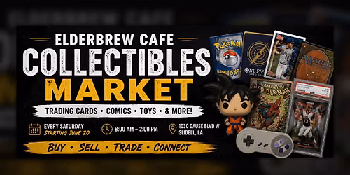 Elderbrew Cafe Collectibles Market | Trading Cards, Toys, Comics, Collectibles, & More!