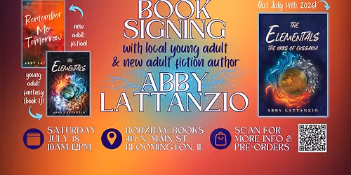Book Signing with Local Author Abby Lattanzio at Bobzbay Books!