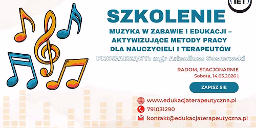 Muzyka w zabawie i edukacji \u2013 aktywizuj\u0105ce metody pracy dla nauczycieli i terapeut\u00f3w