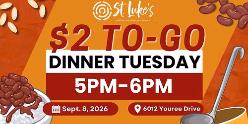 $2 To-Go Dinner Tuesday
