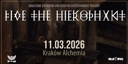 [PRZENIESIONE] Five The Hierophant \u2022 11.03 \u2022 Krak\u00f3w, Alchemia