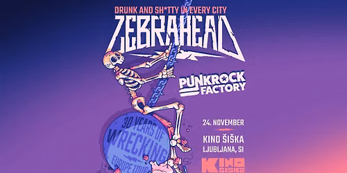 ZEBRAHEAD + Punk Rock Factory @ Kino \u0160i\u0161ka 