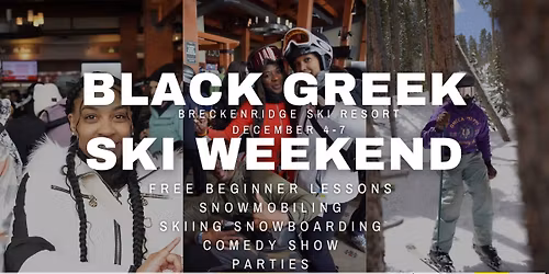 Black Greek ski weekend