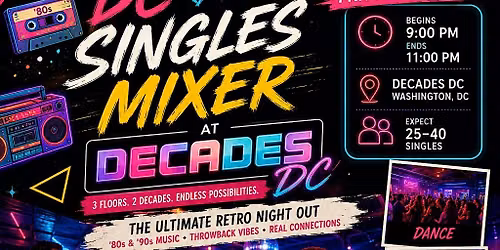 Thursday Singles Mixer at Decades DC