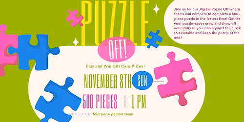 NASH Puzzle Competition - November 8th