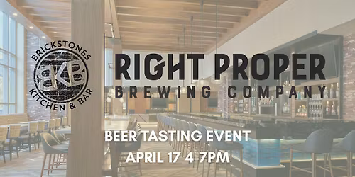 Beer Tasting with Right Proper Brewing Company
