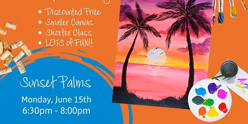 Mini Masterpiece Mondays - Sunset Palms