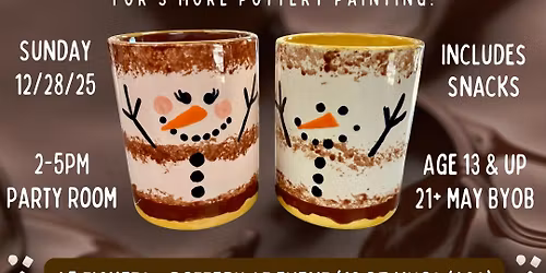 S'mores Snowman Mug Class
