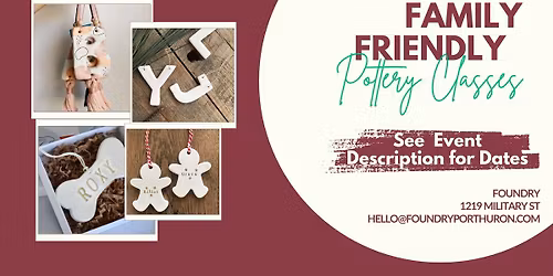 Family Friendly Pottery Classes