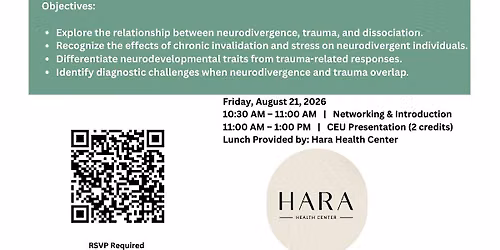 Free August CEU: Neurodivergence & Dissociation