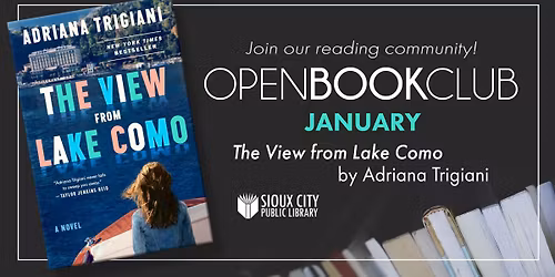 Open Book Club: The View From Lake Como by Adriana Trigiani