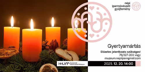 Adventi k\u00e9sz\u00fcl\u0151d\u00e9s: Gyertyam\u00e1rt\u00e1s
