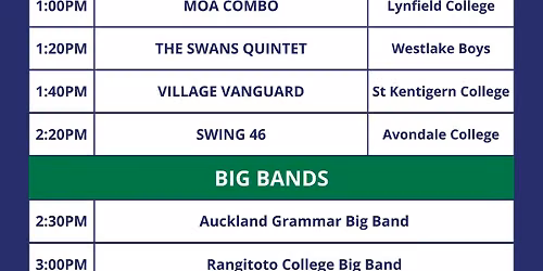 AUCKLAND JAZZ COMPETITION - FINALS