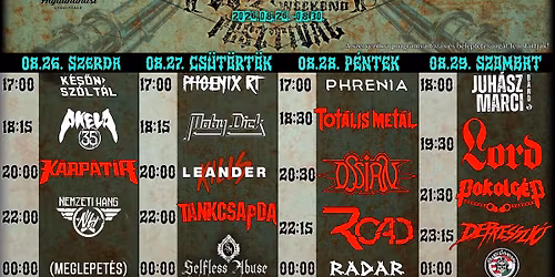XVIII. Moto-Rock Weekend Fesztiv\u00e1l