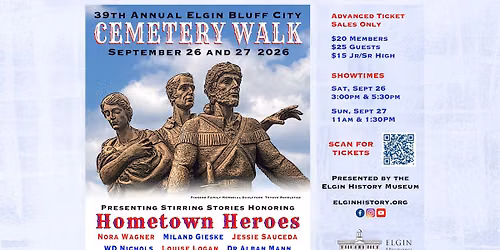 Cemetery Walk 2026 - Saturday, September 26