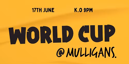 England VS Croatia @ Mulligans 
