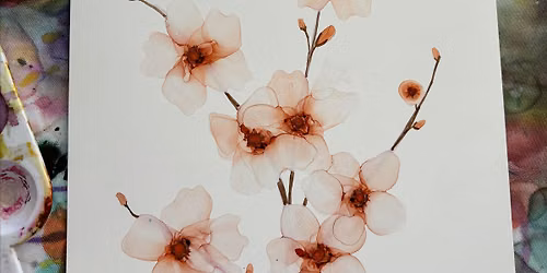 Alcohol ink masterclass: paint your own cherry blossom blooms