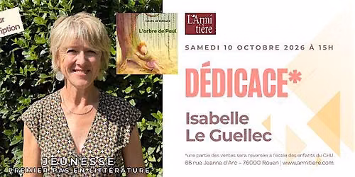 Lecture et d\u00e9dicace avec Isabelle Le Guellec