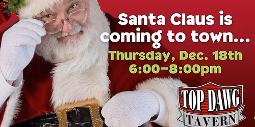 Santa Claus at Top Dawg Tavern