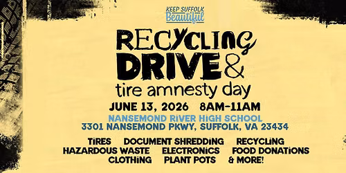 Recycling Drive & Tire Amnesty Day