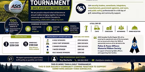 Golf Tournament - ASIS Canadian Pacific Chapter 190