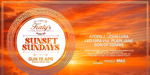 Sunset Sundays - Katys Palace Bar