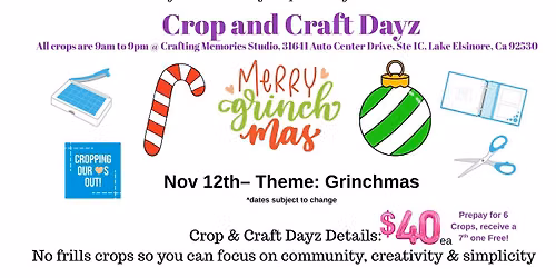 Grinchmas Crop & Craft-Scrapbooking\/Crafting