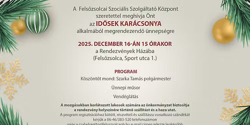 Id\u0151sek Kar\u00e1csonya