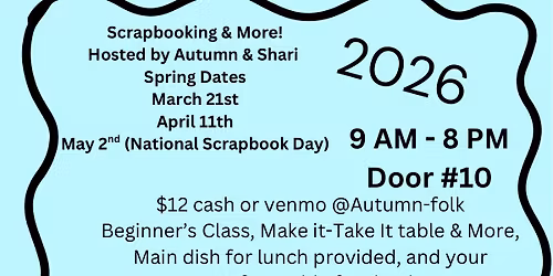 March Scrapbooking Crop